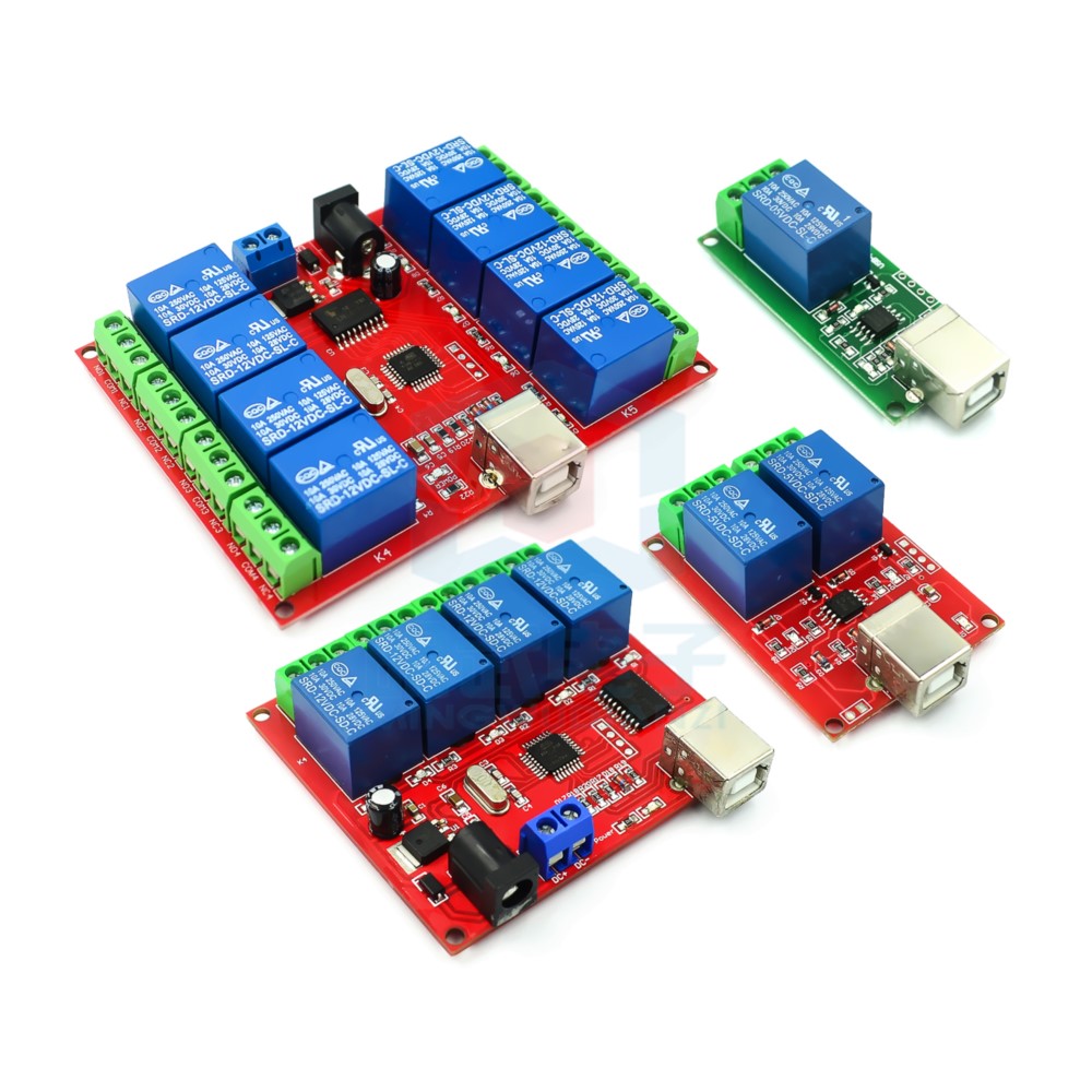 Relay 8 Channel Board - Module relais 1/2/4/8 voies à commande