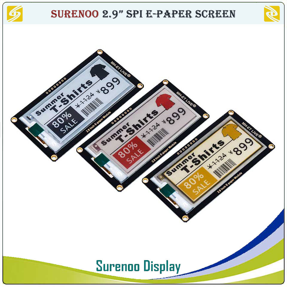 Display Epaper 2.9 - Écran d'affichage électronique epapier 2.9 