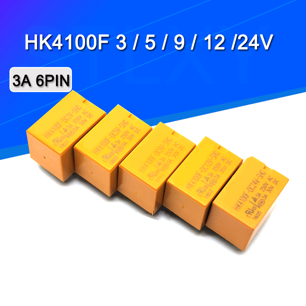 Shelly Relay Module - Relais HK4100F-DC12V-SHG HK4100F-DC5V-SHG 6 broches 3A