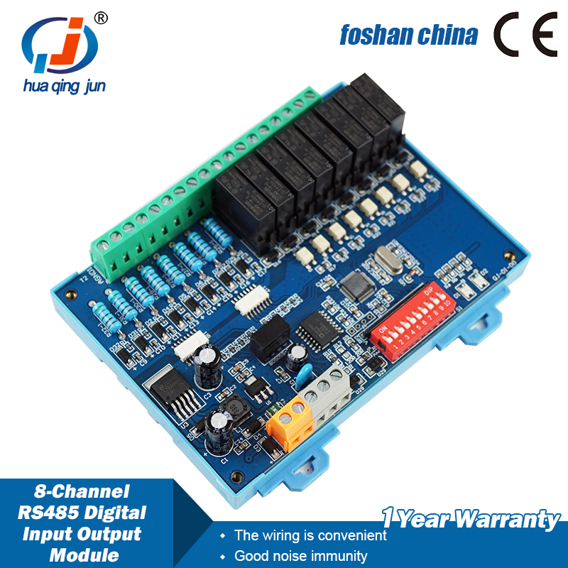 Huaqingjun 8 canaux RS485 entr - Relay 8 Channel Board avis et prix