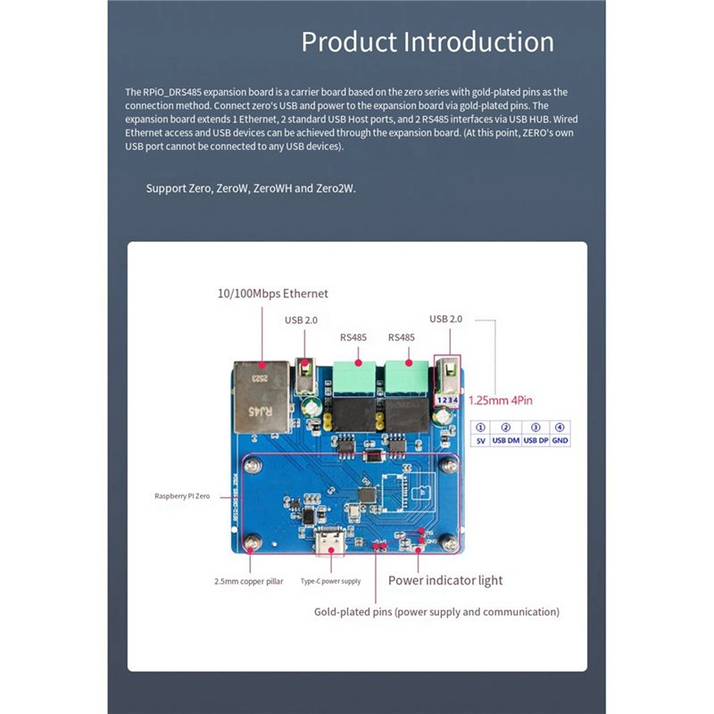 Carte d'extension double RS485 - Pi Zero W Board avis et prix