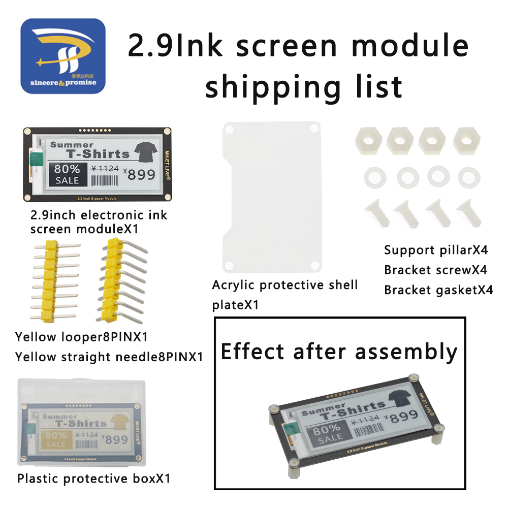 Écran d'affichage Epaper Tech, - Display Epaper 2.9 avis et prix